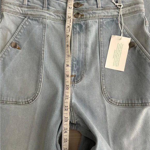 FRAME Ali Wide Leg Triple Waist Tie Jeans Size 27 wideleg, barrel, bell bottoms - Picture 12 of 15